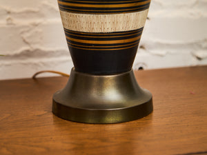 Gold and Black Striped Lamp