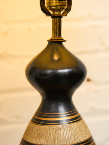 Gold and Black Striped Lamp