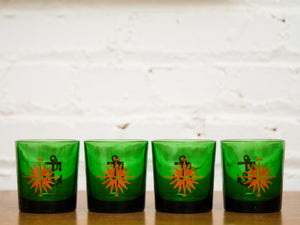Vintage Nautical Green Glassware