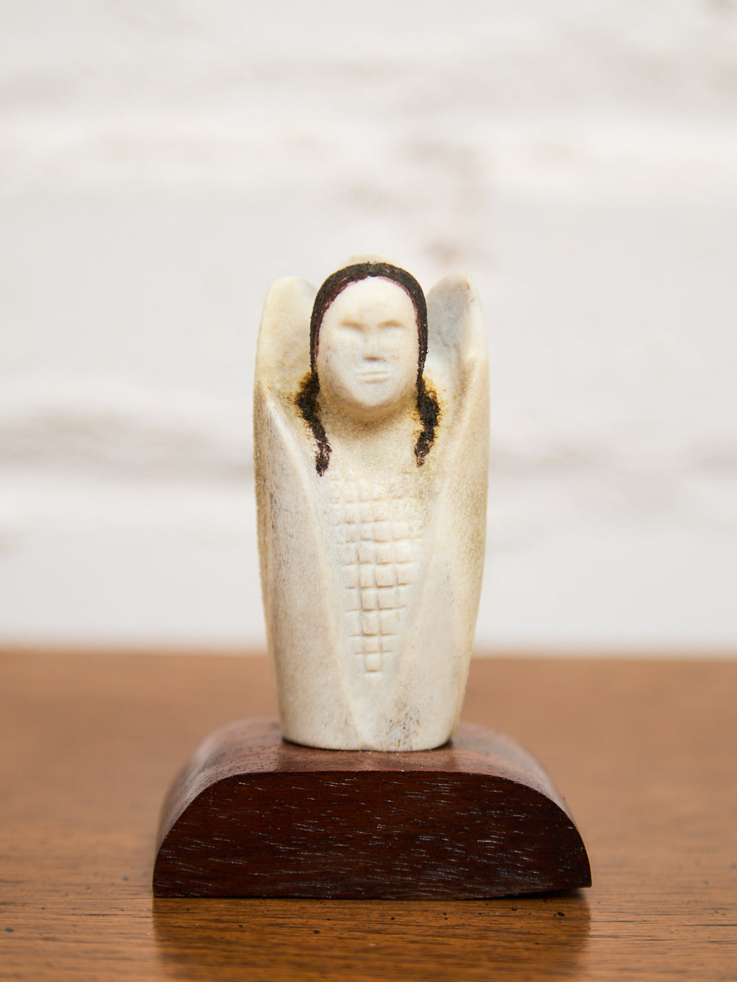 Alabaster Vintage Native figurine by David Farnham