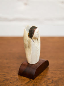 Alabaster Vintage Native figurine by David Farnham
