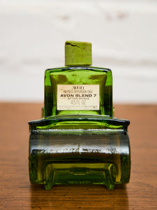 Vintage Avon Haynes-Apperson 1902 AvonBlend 7 AfterShave 4.5 Oz GreenGlassBottle