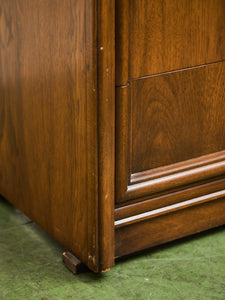Pair of Double Drawer Mid Century Nightstands