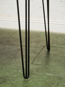 Danish Modern Gangsø Møbler Teak Dining Table with Tile Top by P. Hermann, 1970s with Hairpin Legs