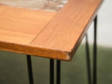 Load image into Gallery viewer, Danish Modern Gangsø Møbler Teak Dining Table with Tile Top by P. Hermann, 1970s with Hairpin Legs
