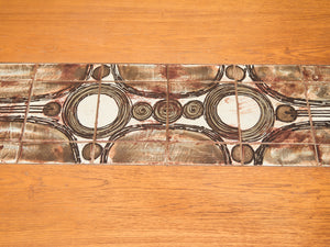 Danish Modern Gangsø Møbler Teak Dining Table with Tile Top by P. Hermann, 1970s with Hairpin Legs
