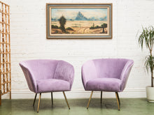 Load image into Gallery viewer, Lavender French Modern Vintage Chair
