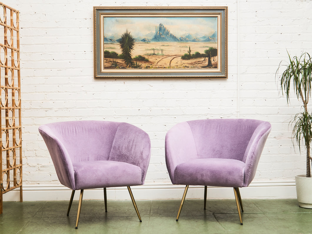 Lavender French Modern Vintage Chair
