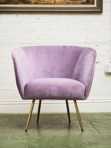 Lavender French Modern Vintage Chair