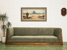 Load image into Gallery viewer, Vintage Mid-Century Olive Checker Green Sofa
