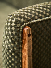 Load image into Gallery viewer, Vintage Mid-Century Olive Checker Green Sofa
