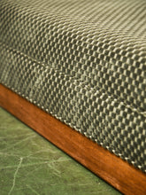 Load image into Gallery viewer, Vintage Mid-Century Olive Checker Green Sofa
