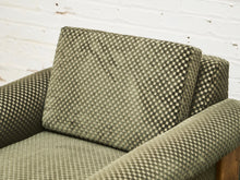 Load image into Gallery viewer, Checker Green Danish Modern Vintage Club Chair
