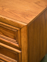 Load image into Gallery viewer, Boho Two Drawer Oak Nightstand
