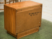 Load image into Gallery viewer, Boho Two Drawer Oak Nightstand
