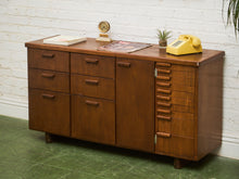 Load image into Gallery viewer, Mid-century Modern File Cabinet with Multiple Drawers Office Credenza Craft Cabinet
