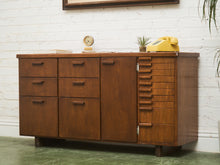 Load image into Gallery viewer, Mid-century Modern File Cabinet with Multiple Drawers Office Credenza Craft Cabinet

