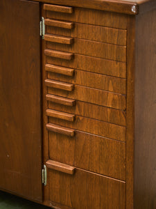 Mid-century Modern File Cabinet with Multiple Drawers Office Credenza Craft Cabinet