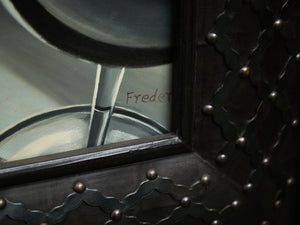 Vintage Still Life, Photo Realism, Wine Bottle, Painting