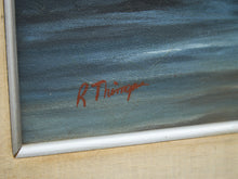 Load image into Gallery viewer, Mellow Blues Ocean Painting with Great Clouds by R.T.
