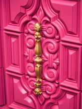 Load image into Gallery viewer, Fuchsia Ornate Hollywood Regency Large 12 Drawer Dresser
