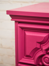 Load image into Gallery viewer, Fuchsia Ornate Hollywood Regency Large 12 Drawer Dresser
