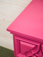 Load image into Gallery viewer, Fuchsia Ornate Hollywood Regency Large 12 Drawer Dresser
