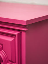 Load image into Gallery viewer, Fuchsia Ornate Hollywood Regency Large 12 Drawer Dresser
