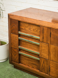 Lane Brutalist 9 drawer Dresser