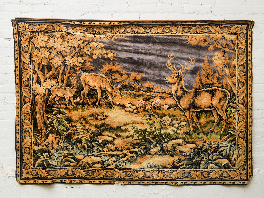 Vintage Deer Tapestry