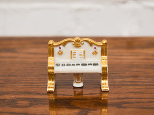 Porcelain Hand Painted Miniature Piano