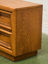 Load image into Gallery viewer, Boho Two Drawer Oak Nightstand
