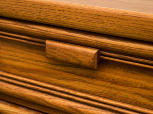 Boho Two Drawer Oak Nightstand