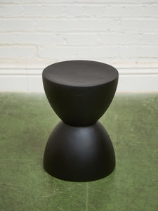 Black Hourglass Table