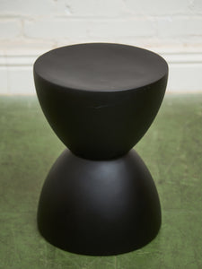 Black Hourglass Table