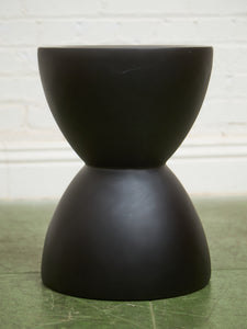 Black Hourglass Table