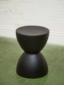Black Hourglass Table