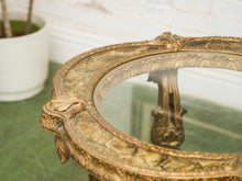 Load image into Gallery viewer, Capiz Abalone Shell Gilt Metal Italian Florentine Style End Table
