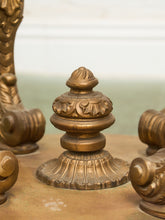 Load image into Gallery viewer, Capiz Abalone Shell Gilt Metal Italian Florentine Style End Table
