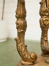Load image into Gallery viewer, Capiz Abalone Shell Gilt Metal Italian Florentine Style End Table
