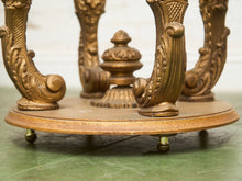 Load image into Gallery viewer, Capiz Abalone Shell Gilt Metal Italian Florentine Style End Table
