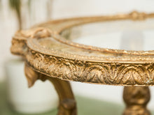Load image into Gallery viewer, Capiz Abalone Shell Gilt Metal Italian Florentine Style End Table
