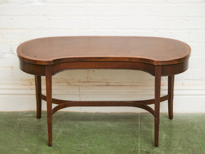 19th Century Antique Mahogany Kidney Form Coffee Table