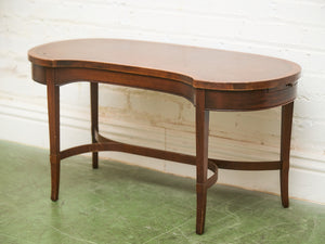 19th Century Antique Mahogany Kidney Form Coffee Table