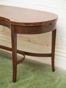 19th Century Antique Mahogany Kidney Form Coffee Table