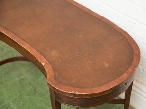 19th Century Antique Mahogany Kidney Form Coffee Table