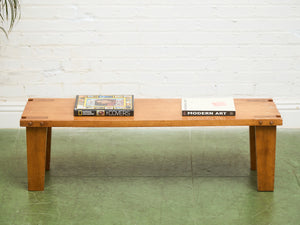 Rustic Chunky Leg Bench Coffee Table