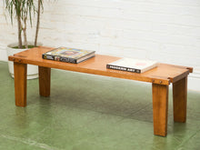 Load image into Gallery viewer, Rustic Chunky Leg Bench Coffee Table
