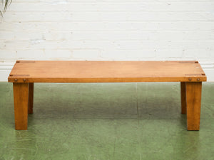 Rustic Chunky Leg Bench Coffee Table