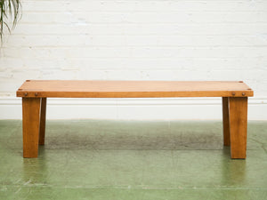 Rustic Chunky Leg Bench Coffee Table